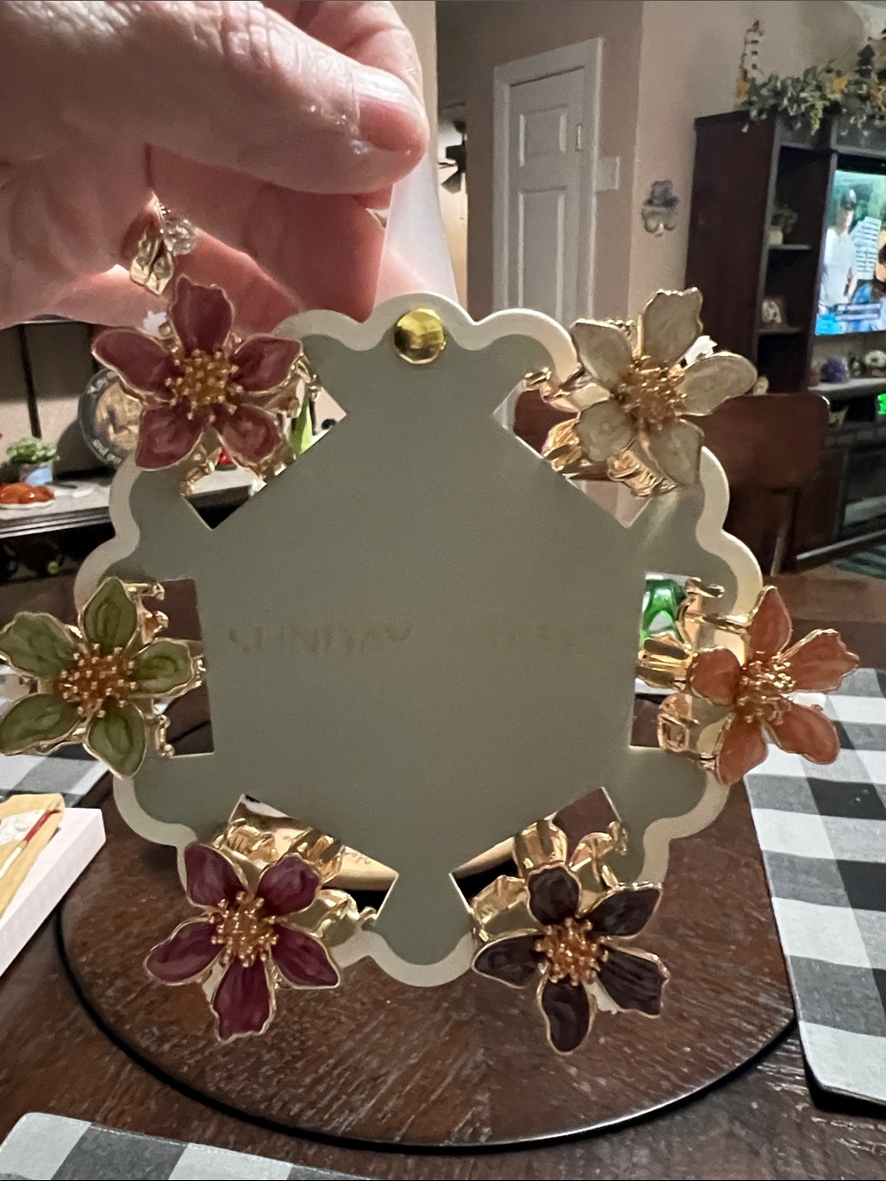 New Floral Decorative hair clips with Multicolor Enamel Flowers